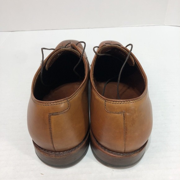 Allen Edmonds Flatiron Derby Oxfords Perforated Walnut Men 10.5 D 1153 32204 - Picture 5 of 12